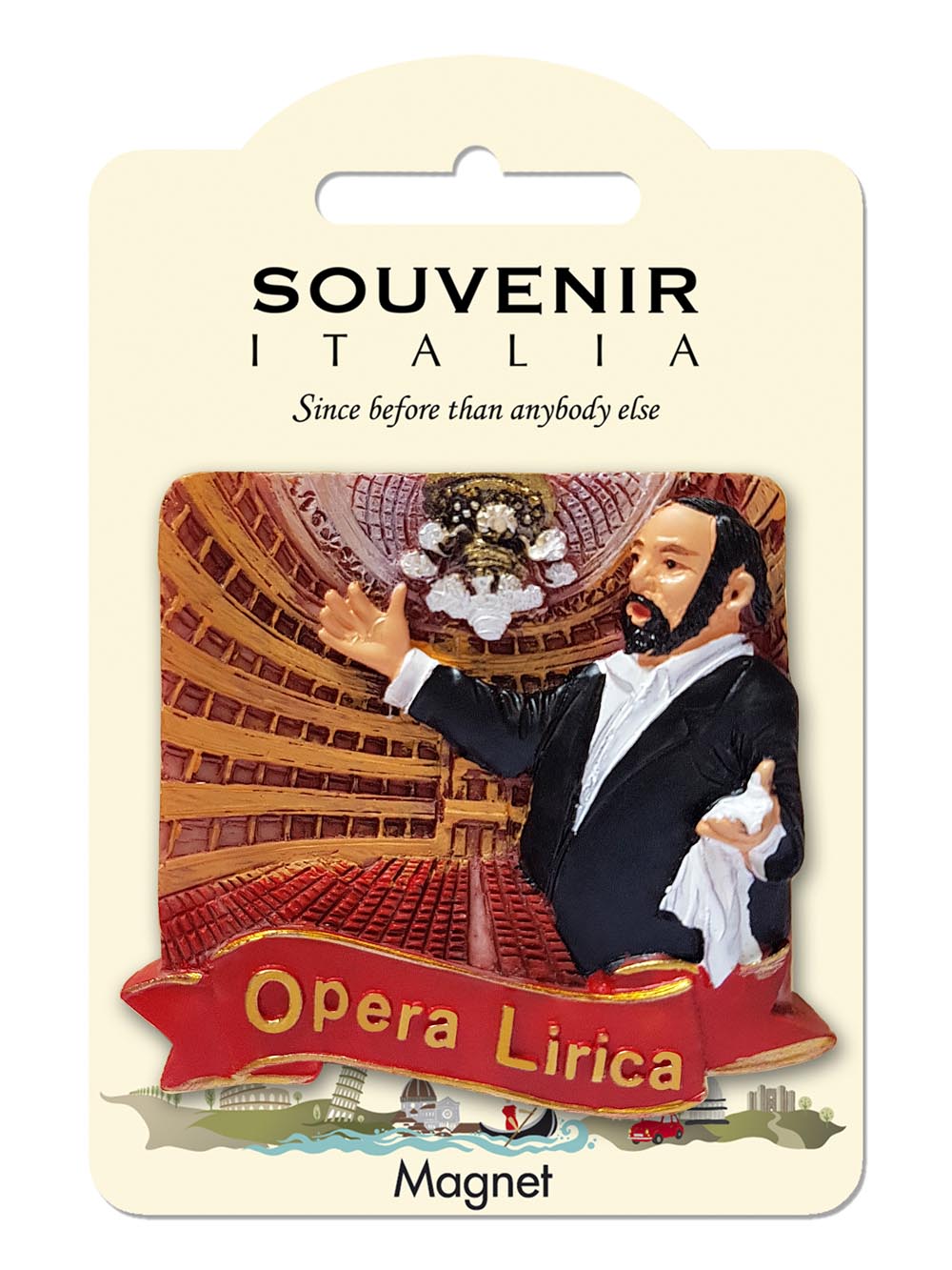 Prodotto Souvenir Italia: Classic Magnete Opera lirica