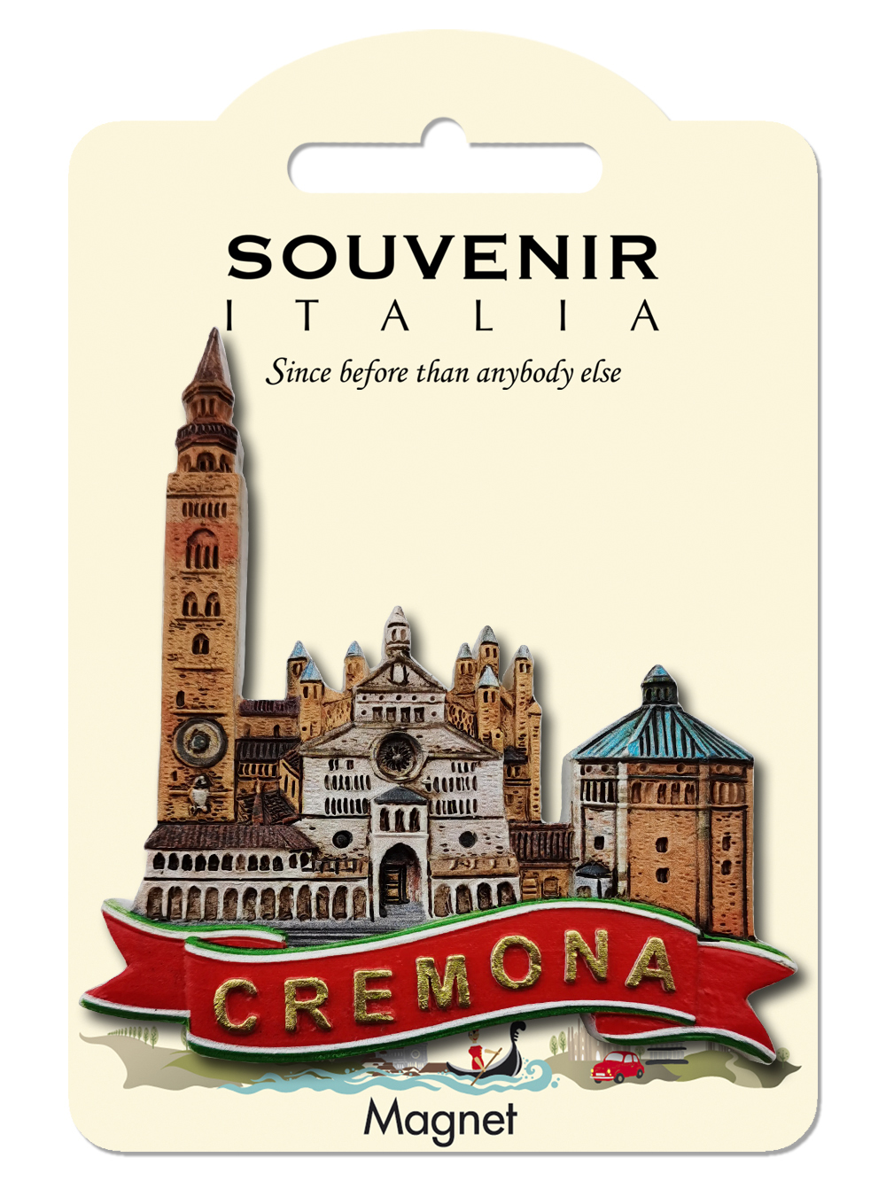 Prodotto Souvenir Italia: Classic Magnete in resina Cremona