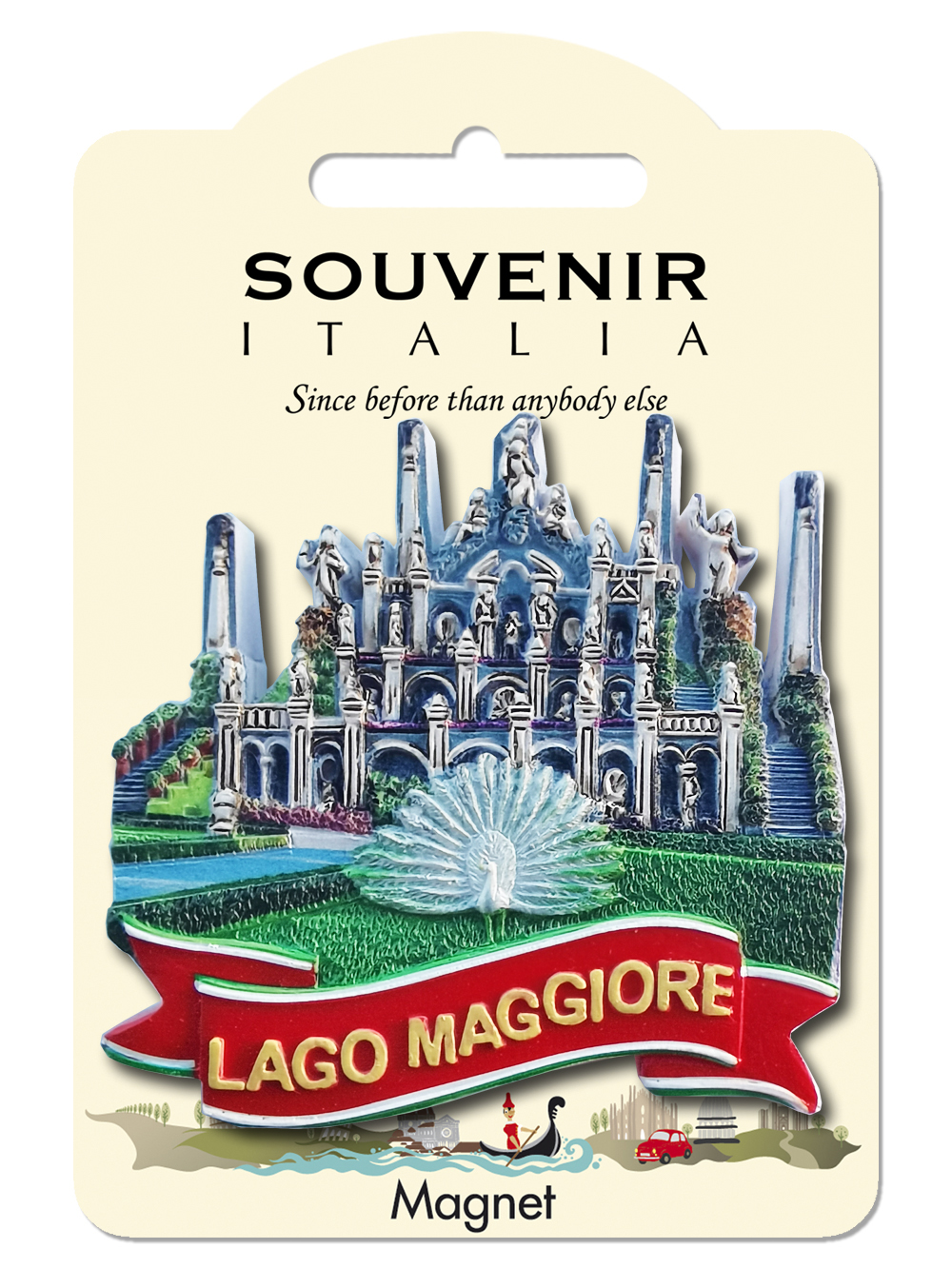 Prodotto Souvenir Italia: Classic Magnete in resina Lago maggiore