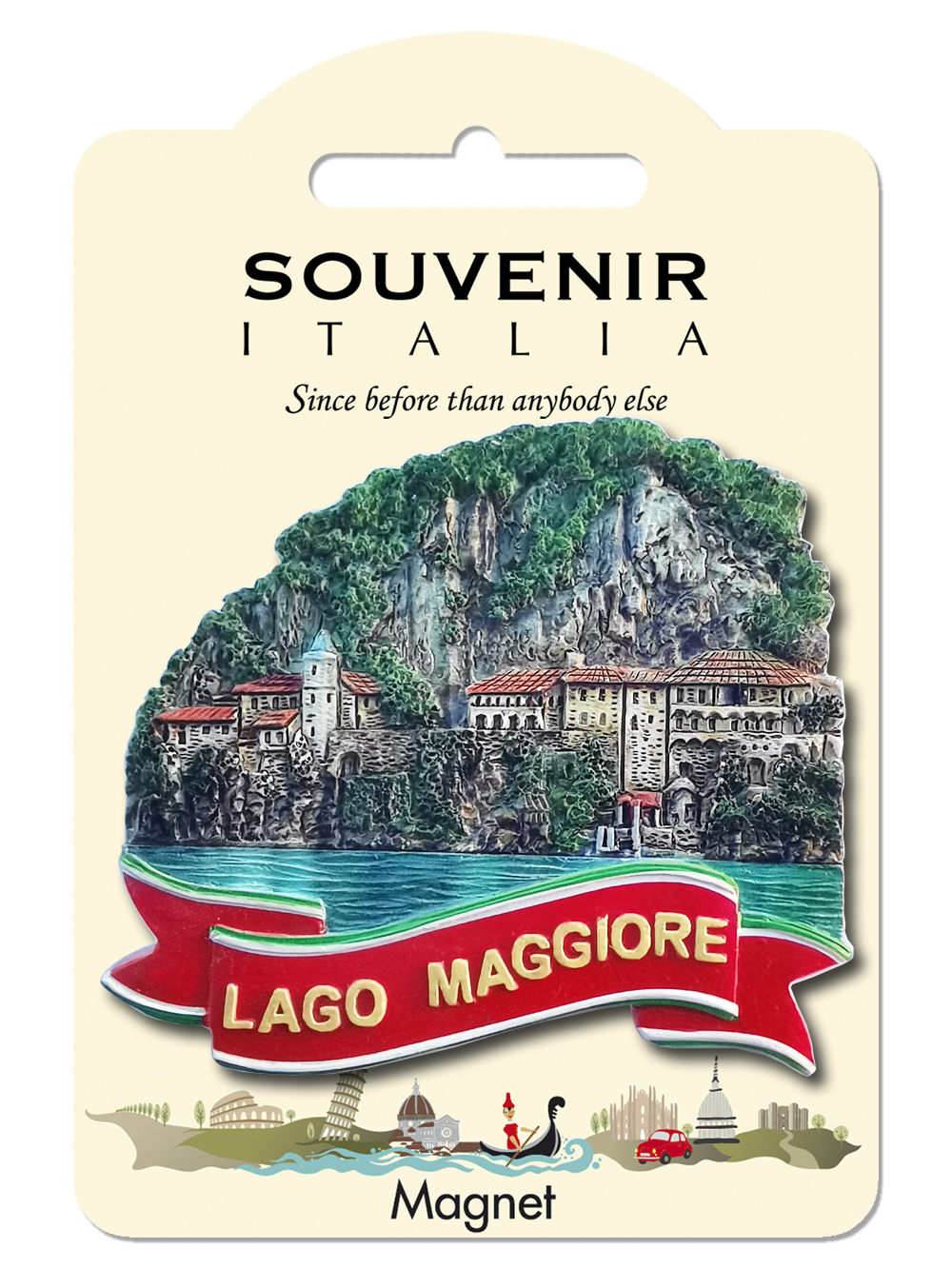 Prodotto Souvenir Italia: Classic Magnete in resina Lago Maggiore