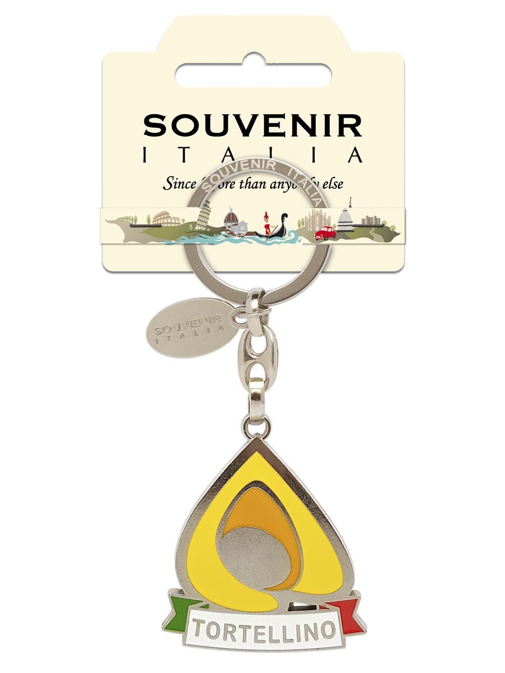 Prodotto Souvenir Italia: Portachiavi Metallo Tortellino