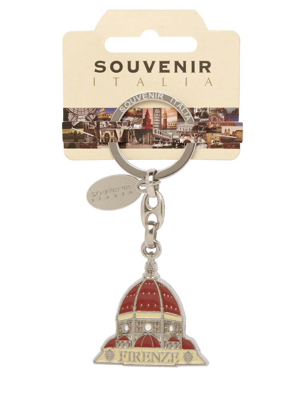 Prodotto Souvenir Italia: Portachiavi Metallo Firenze