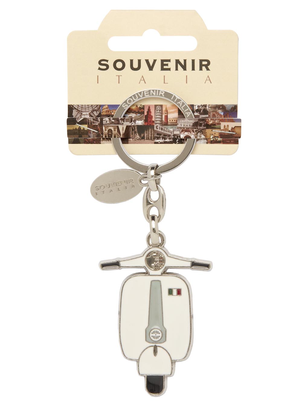 Prodotto Souvenir Italia: Portachiavi Metallo Vespa Italia