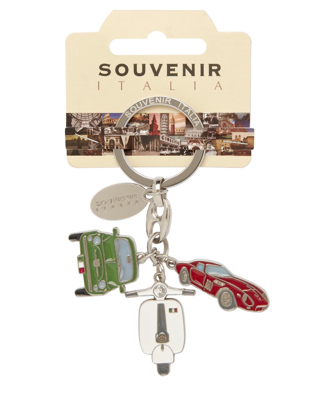 Prodotto Souvenir Italia: Portachiavi Metallo Italia