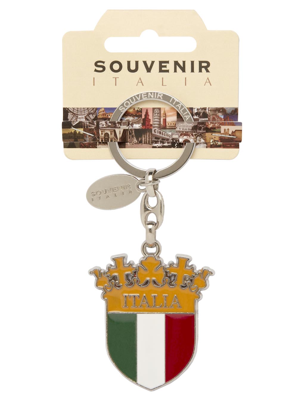 Prodotto Souvenir Italia: Portachiavi Metallo Italia