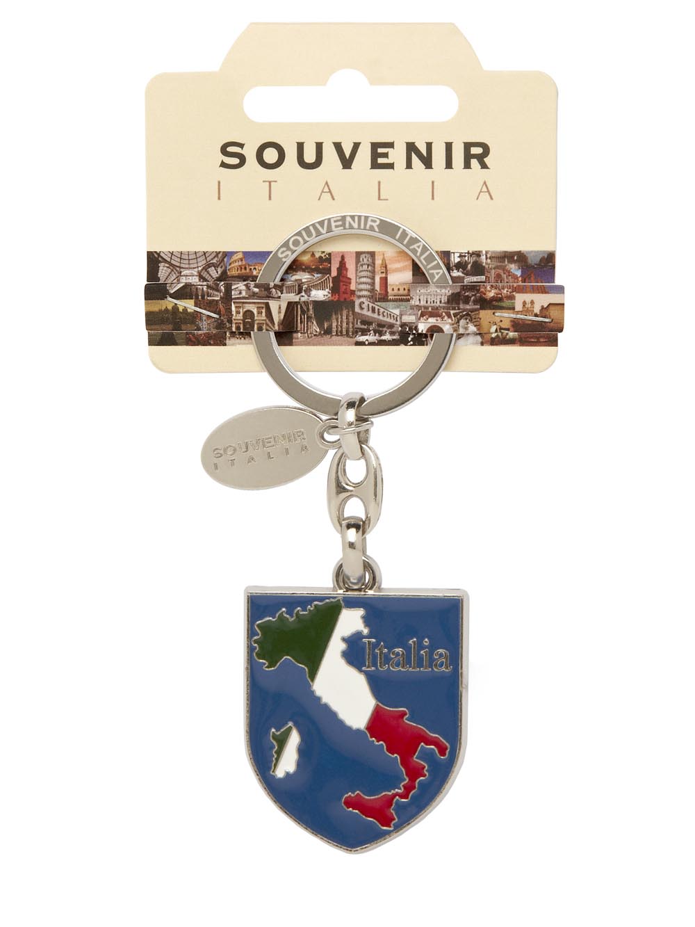 Prodotto Souvenir Italia: Portachiavi Metallo Italia