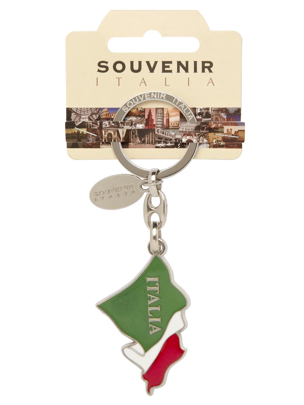 Prodotto Souvenir Italia: Portachiavi Metallo Italia