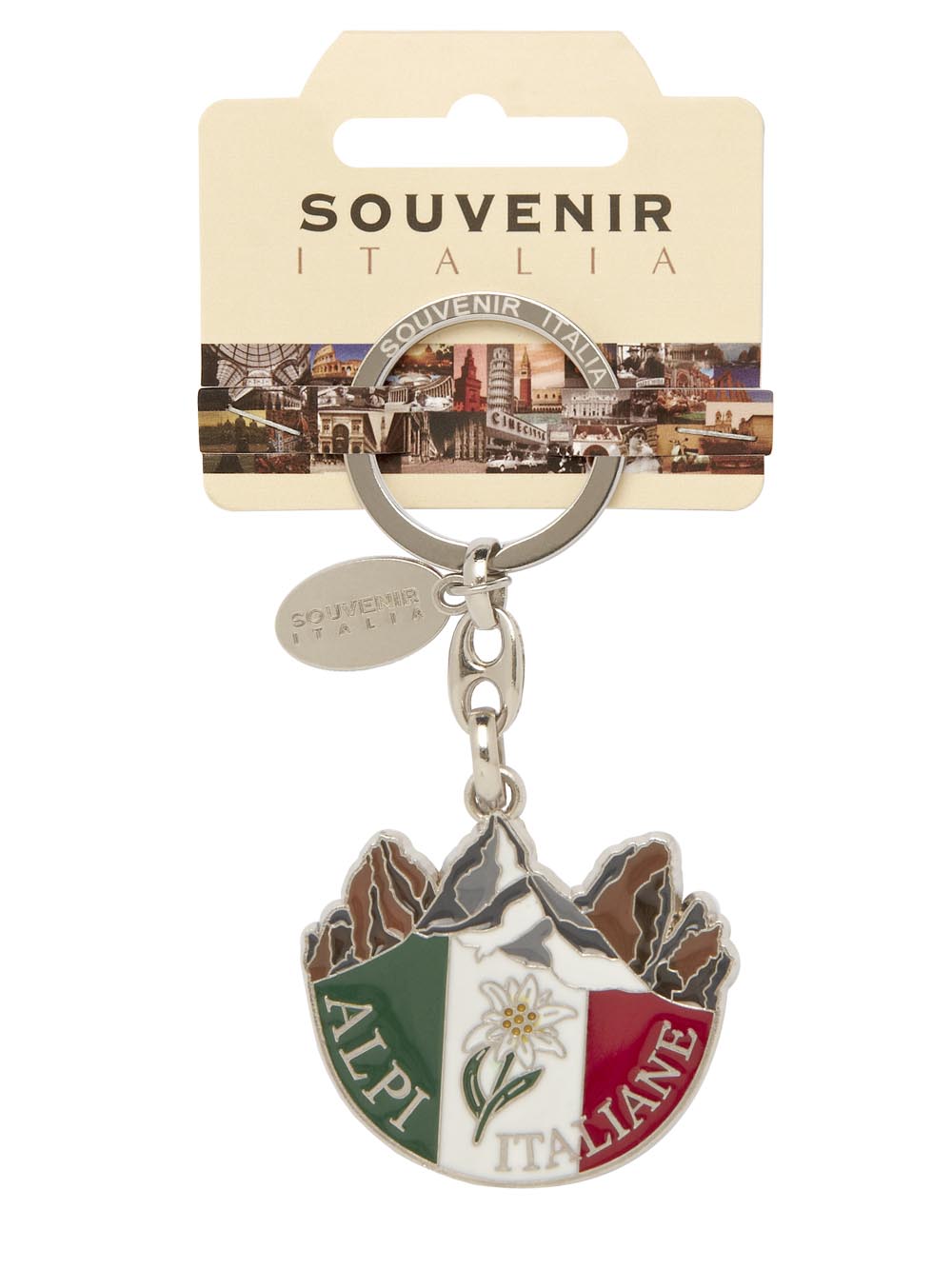 Prodotto Souvenir Italia: Portachiavi Metallo Italia