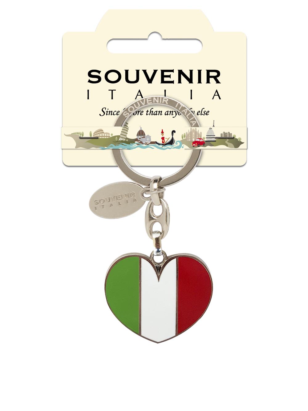 Prodotto Souvenir Italia: Portachiavi Metallo Italia