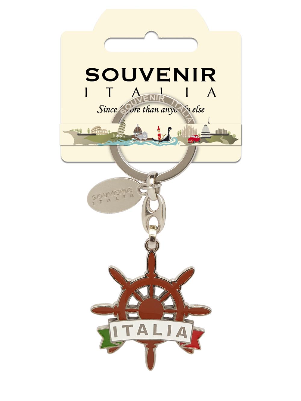 Prodotto Souvenir Italia: Portachiavi Metallo Italia