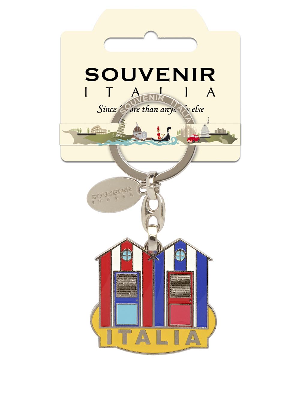Prodotto Souvenir Italia: Portachiavi Metallo Italia