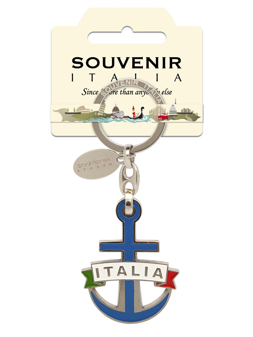 Prodotto Souvenir Italia: Portachiavi Metallo Italia