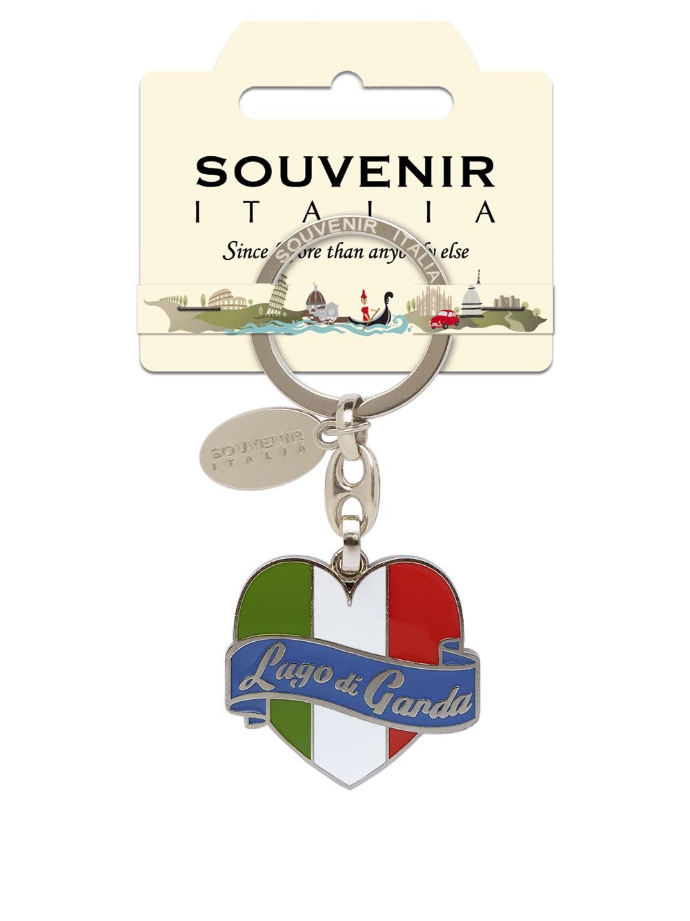 Prodotto Souvenir Italia: Portachiavi Metallo Lago di garda