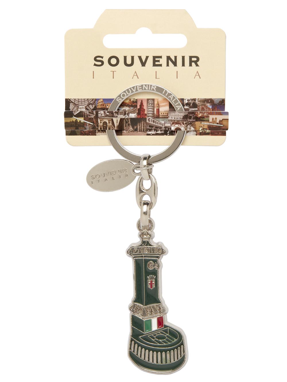 Prodotto Souvenir Italia: Portachiavi Metallo Milano