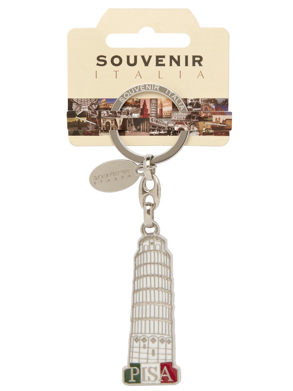 Prodotto Souvenir Italia: Portachiavi Metallo Pisa