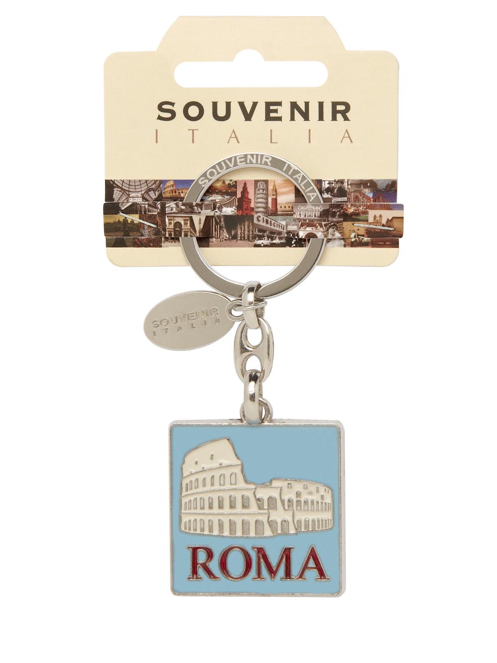 Prodotto Souvenir Italia: Portachiavi Metallo Roma