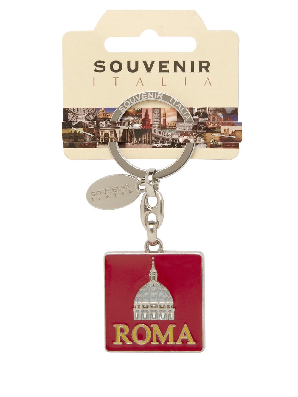 Prodotto Souvenir Italia: Portachiavi Metallo Roma