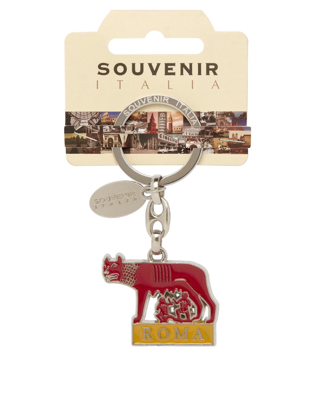 Prodotto Souvenir Italia: Portachiavi Metallo Roma