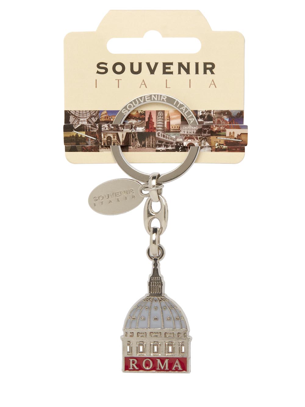 Prodotto Souvenir Italia: Portachiavi Metallo Roma