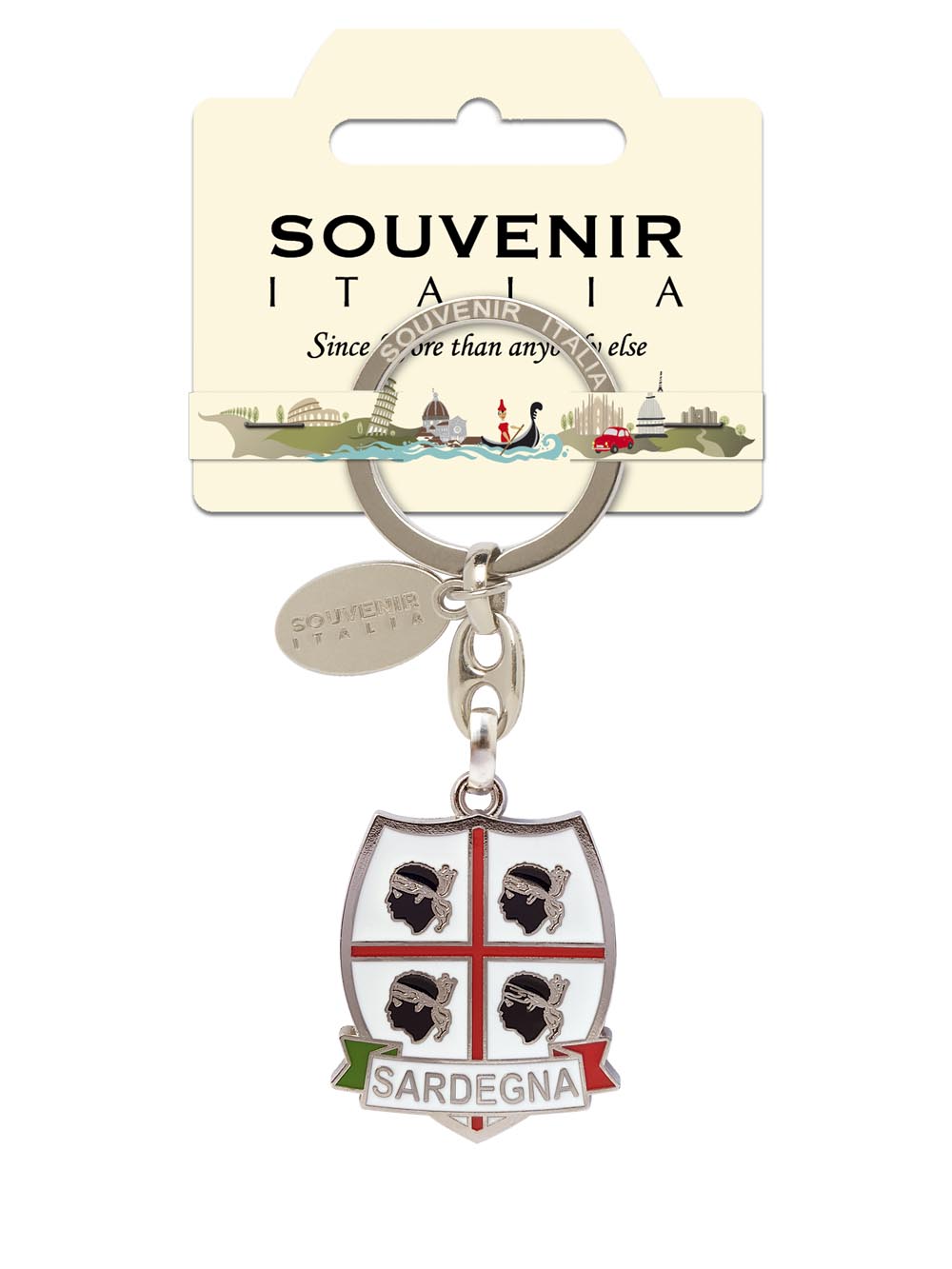 Prodotto Souvenir Italia: Portachiavi Metallo Sardegna