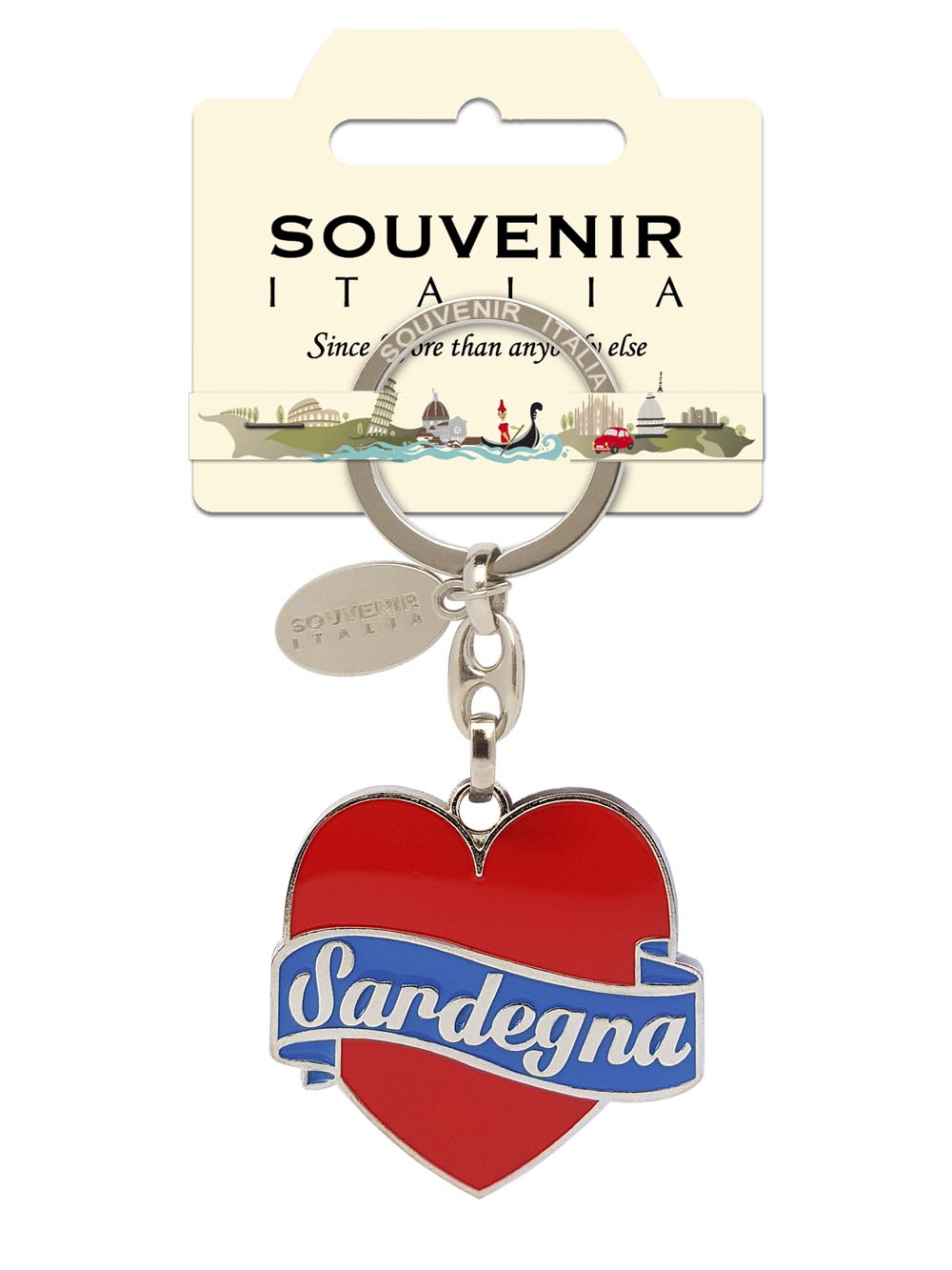 Prodotto Souvenir Italia: Portachiavi Metallo Sardegna