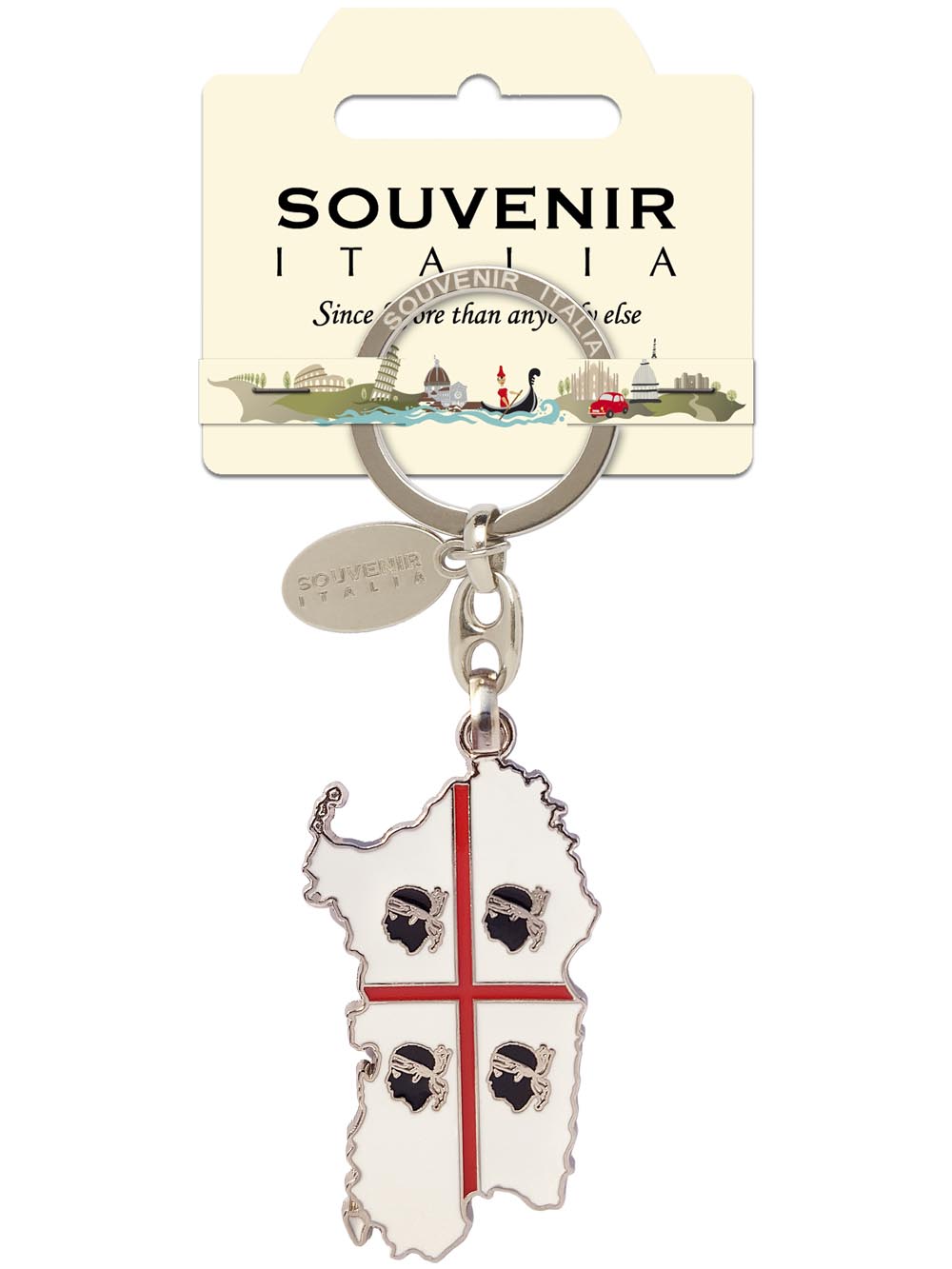 Prodotto Souvenir Italia: Portachiavi Metallo Sardegna