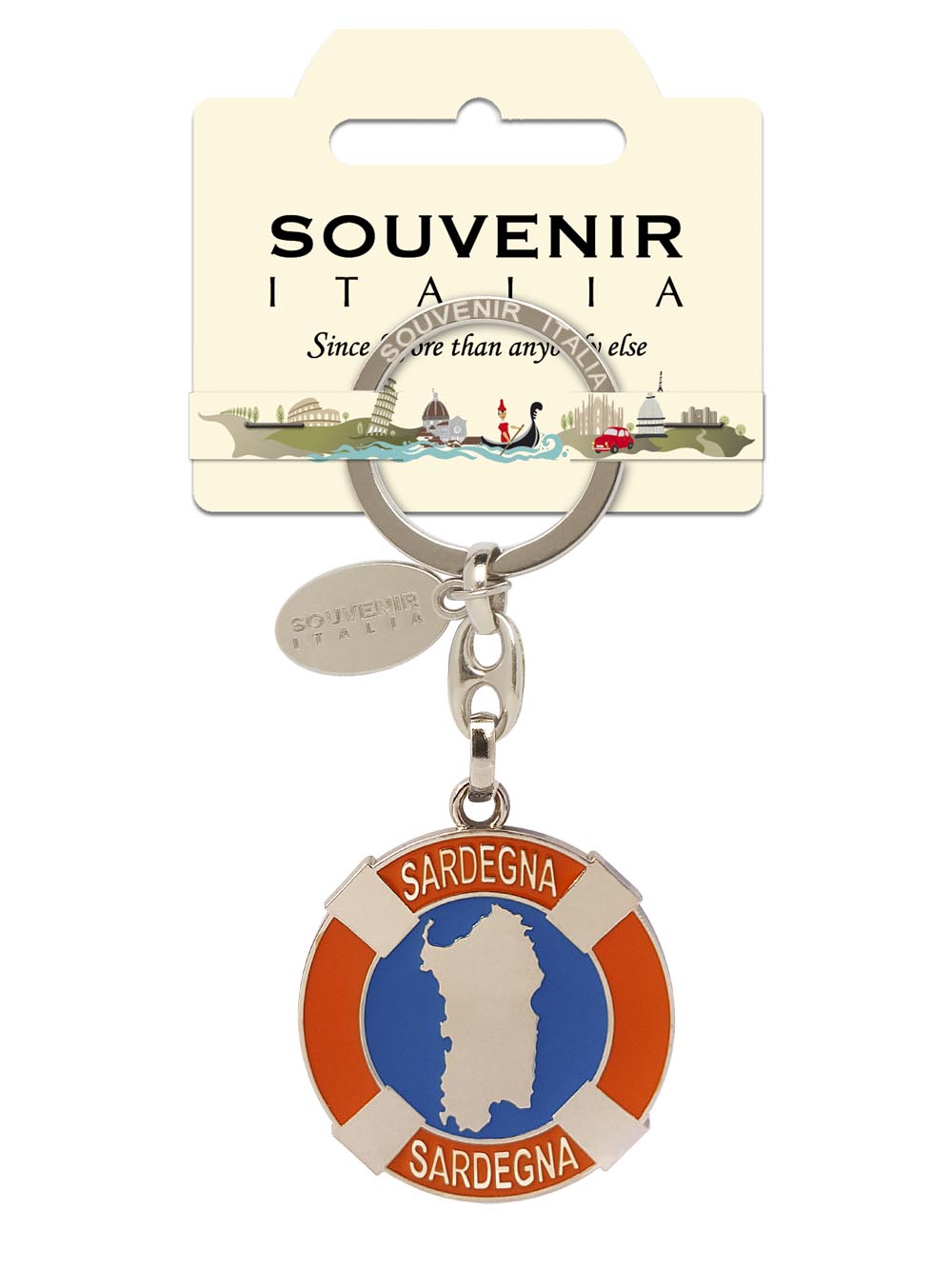 Prodotto Souvenir Italia: Portachiavi Metallo Sardegna