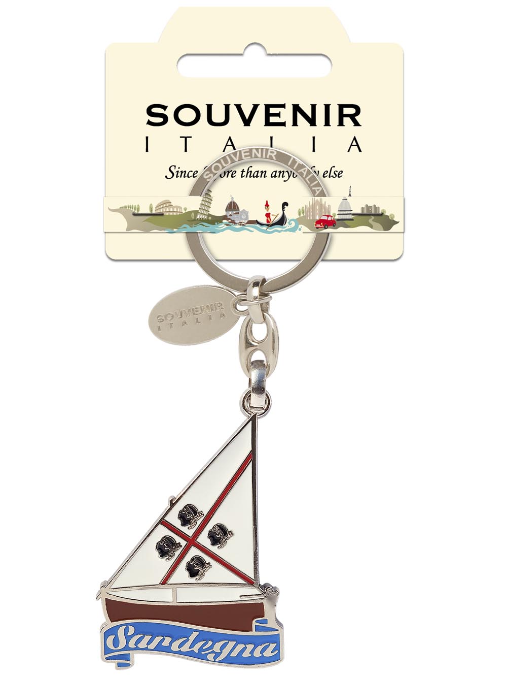 Prodotto Souvenir Italia: Portachiavi Metallo Sardegna