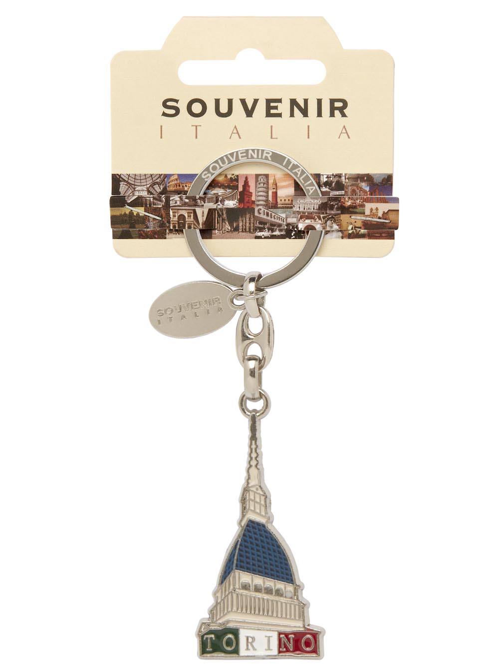 Prodotto Souvenir Italia: Portachiavi Metallo Torino