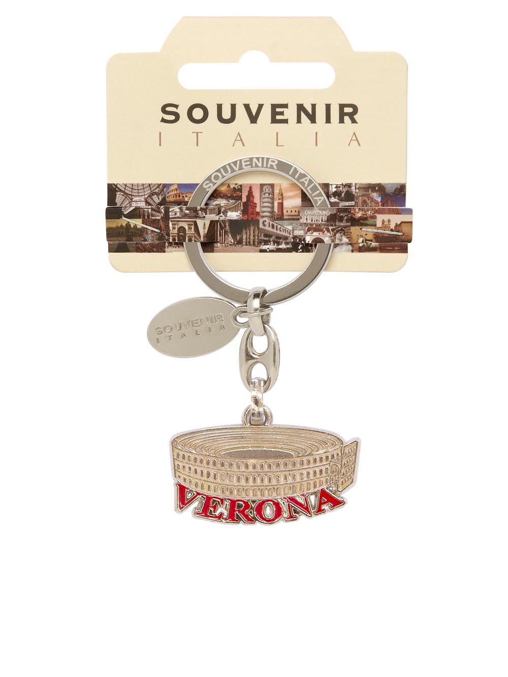 Prodotto Souvenir Italia: Portachiavi Metallo Verona