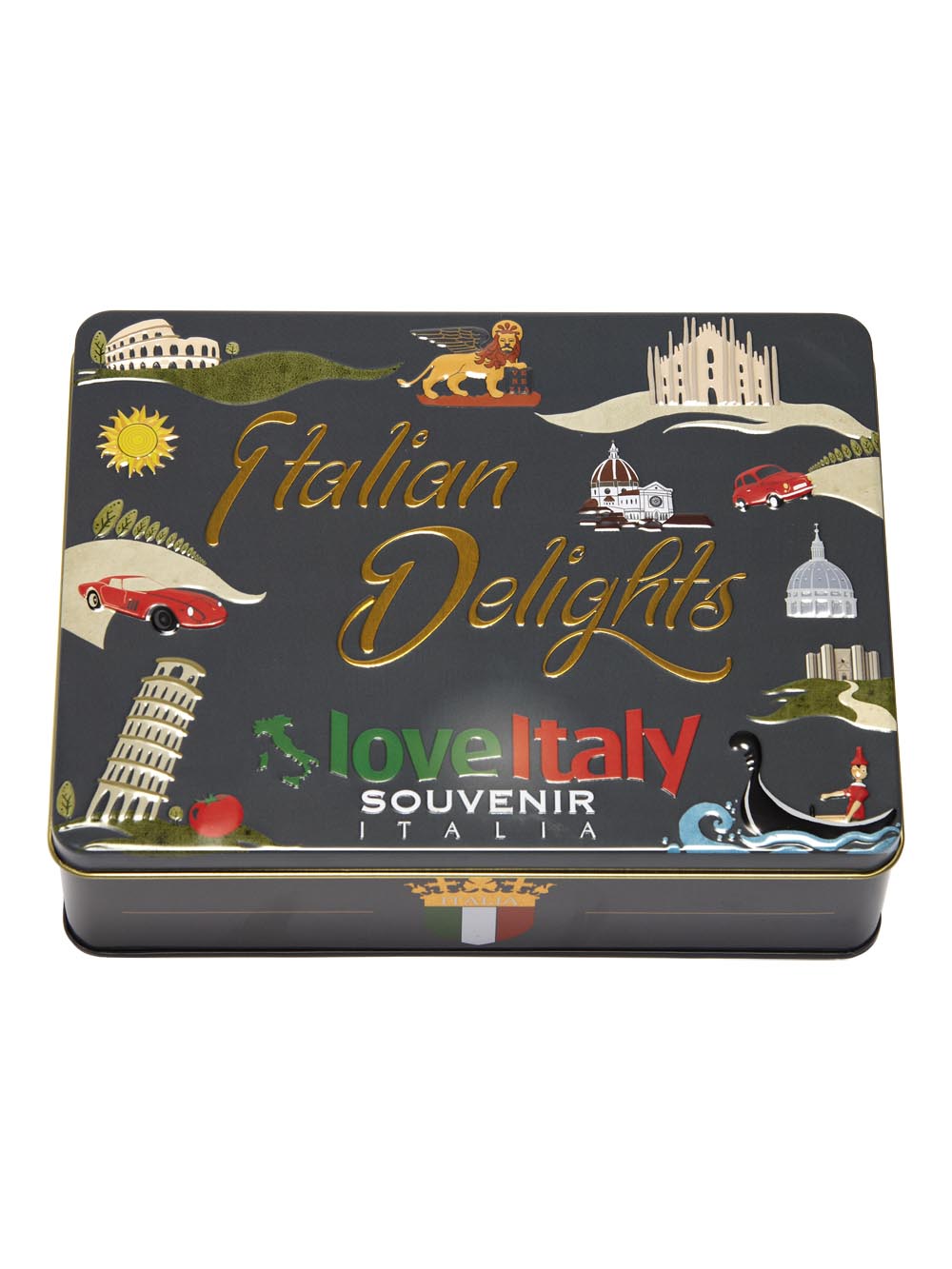 Prodotto Souvenir Italia: latta Italian