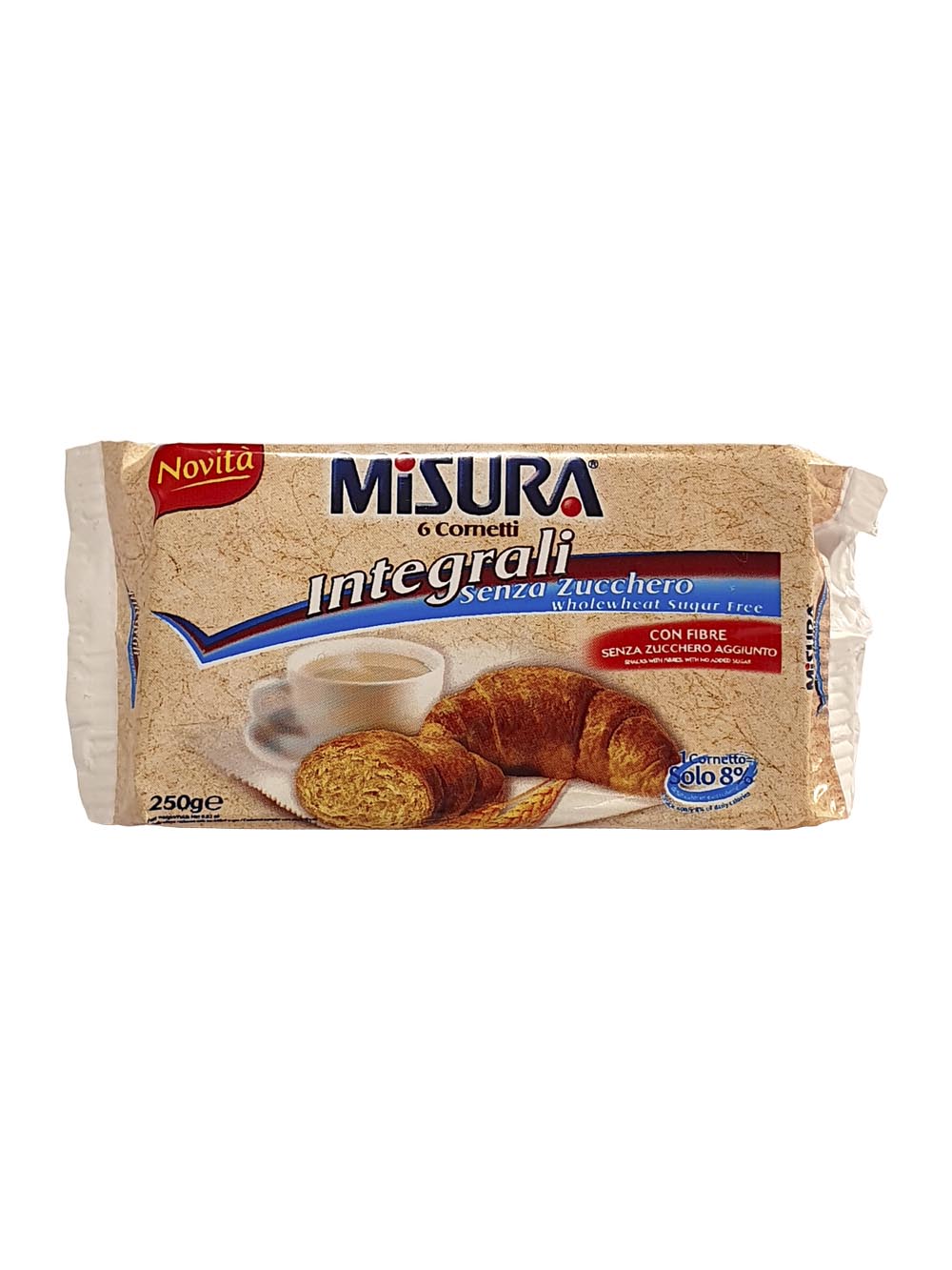 Prodotto Souvenir Italia: 6 Cornetti integrali Misura